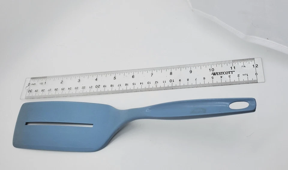 vintage foley slotted spatula blue non stick - Image 2 of 4