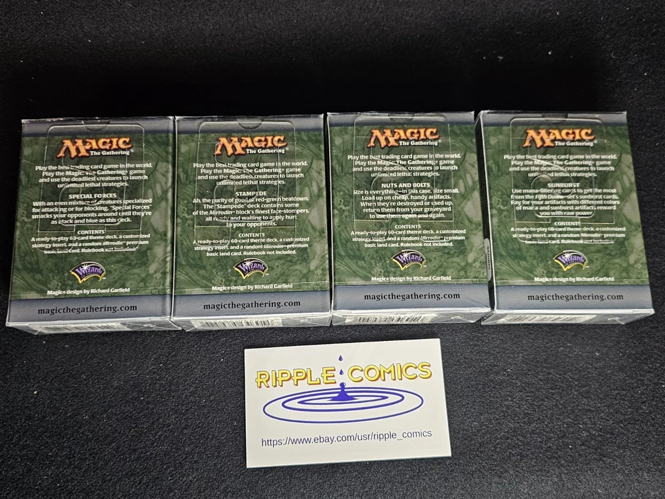 MtG 5th Dawn Decks Set Of 4. Stampede, Sunburst, Special Forces, Nuts N Bolts - Image 2 of 3