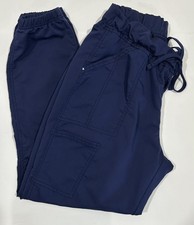 Scrubstar Scrub Pants/Jogger Women's Size M Indigo Blue Drawstring Elastic Waist