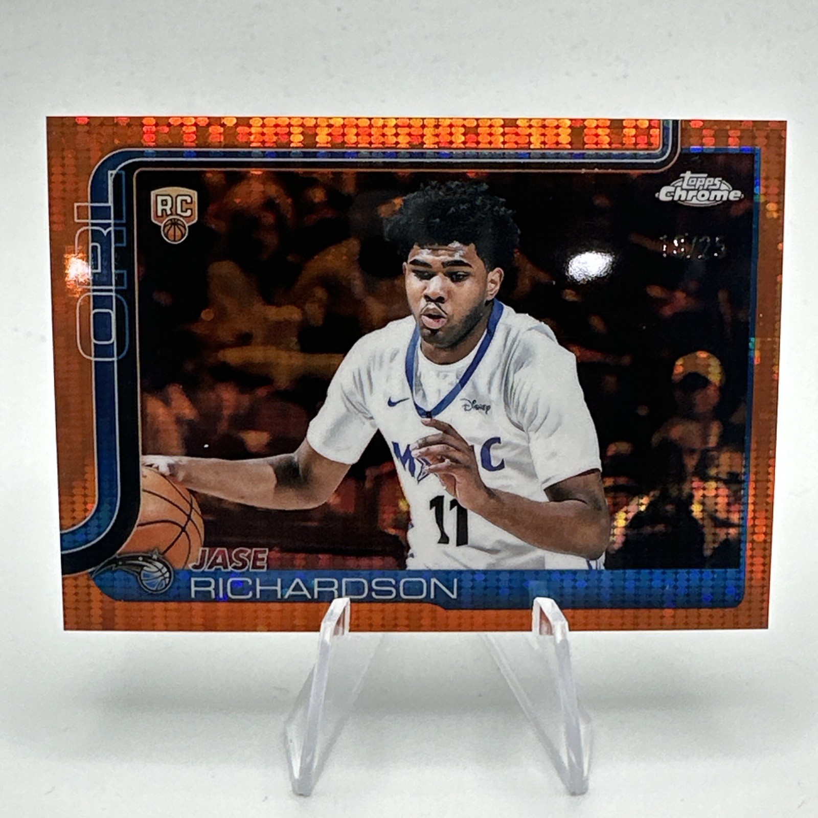 2025-26 Topps Chrome Basketball Jase Richardson RC Orange Pulsar /25 #275