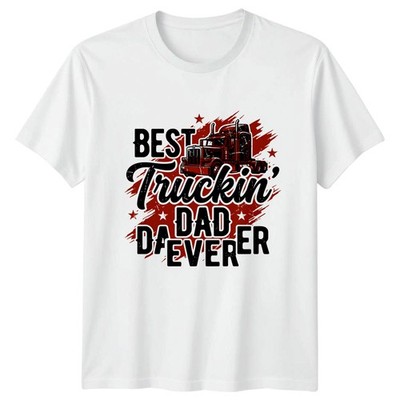 Best Truckin Dad Ever Herren T-Shirt Truck Fahren Trucking Vatertag Geschenk