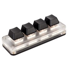 4 Key Programmable Macro Mechanical Keyboard Customized Knobs Red Switch