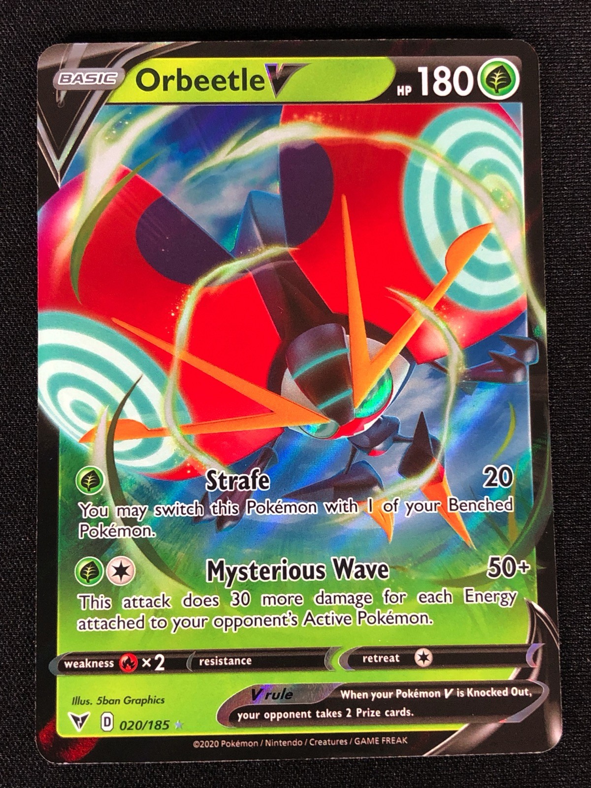 Pokemon Orbeetle V 020/185 Ultra Rare Holo (NM)