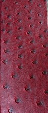 Luvfabrics Ostrich Faux Vinyl Marine Grade UV Resistance Waterproof Dark Red