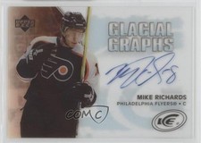 2005-06 Upper Deck Ice Glacial Graphs Mike Richards #GG-RI Rookie Auto RC a2k