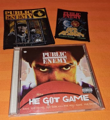 Public Enemy He Got Game 1998 CD Album & 2x Patch Soundtrack Def Jam Hip Hop 