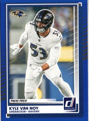 2025 Donruss #96 Kyle Van Noy Press Proofs Blue