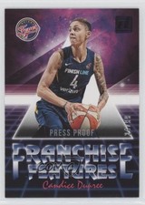 2019 Donruss WNBA Franchise Features Press Proof Purple 24/99 Candice Dupree 1u6
