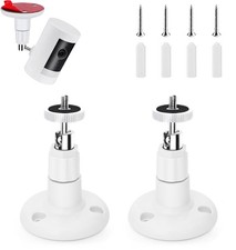 2 Pack Ring Camera Mount Bracket for Stick Up Cam, Outdoor White