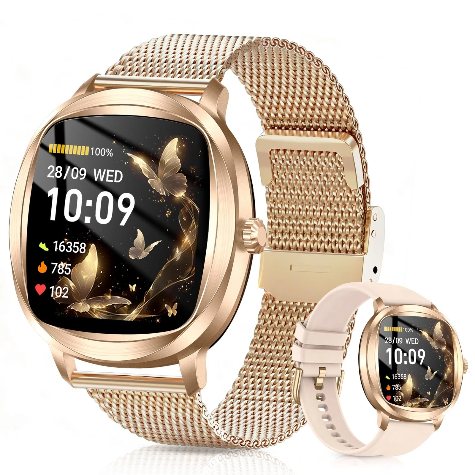 for , 1.72" Fitness Tracker with Answer/Make Calls, Sleep/Heart Rate Monitor,...