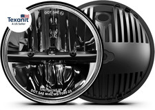 2PCS 7-Inch LED Headlights - DOT Approved, Hi/Lo Beam, Compatible with Jeep Wran