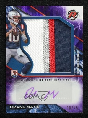 2024 Resurgence Purple Surge Refractor 10/75 Drake Maye RPA Patch Auto RC k1r