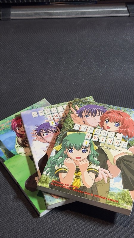 ComicsOne Onegai Teacher & Onegai Twins 1 and 2 Light Novel Lot TPB Go Zappa