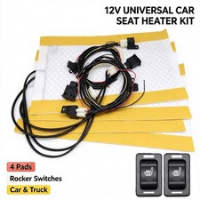 Seats Carbon Fiber Heated Seat Heater Pad Kit Car Cushion Switch 12v Universal Seats Carbon Fiber Heated Seat Heater Pad Kit Car Cushion Switch 12v Universal