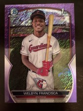 2023 Bowman Chrome Welbyn Francisca 1st Purple Shimmer #BCP-228 /250