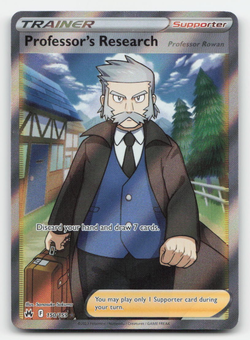 Professor's Research Holo Crown Zenith 150/159 Ultra Rare Pokemon NM