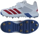 2026 adidas Adipower Incurza Spike Cricket Shoes Blue/Red - Senior - Free P&P
