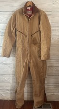 Walls Blizzard Proof Insulated Coveralls Chest sz 46 Med Tall Made USA Tan J404