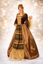 Rokoko Kleid Kostüm Gothic Barock Mittelalter Damen Rokokokostüm Prinzessin Hut