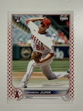 Janson Junk 2022 Topps #594 Independence Day #’d 53/76 LA Angels SSP RC Rookie