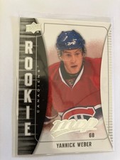 Montreal canadiens yannick Weber 2009/10 UD hockey rookie card see scan. rookie card picture