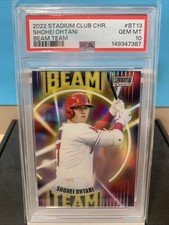 2022 STADIUM CLUB CHROME BEAM TEAM ShOHEI OHTANI #BT13 PSA 10 GEM MT