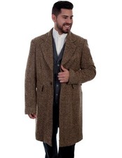Scully Western Coat Mens Herringbone Button Wahmaker F0 521129