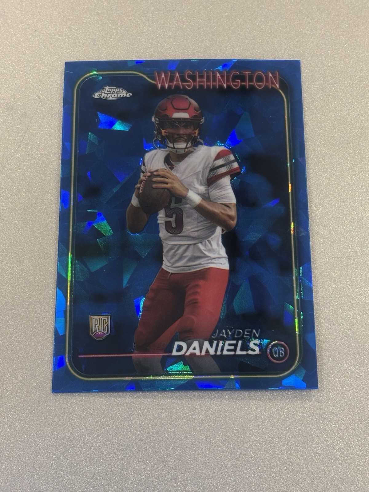 Jayden Daniels 2024 Topps Chrome Sapphire Football RC Rookie #201