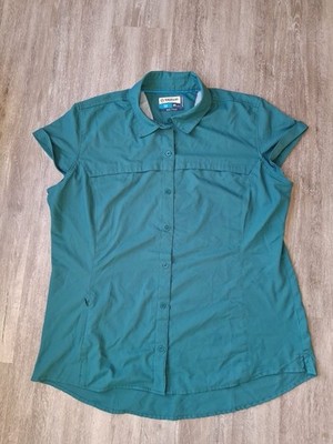 Magellan Fish Gear Women s XXL Button Up Shirt Moisture Wicking Semi Fitted