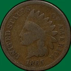1865 Indian Head Cent Good G Coin #39703