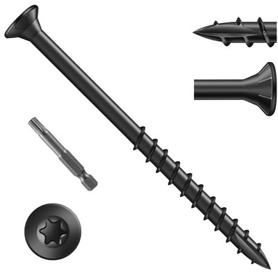 Vielseitige 50er Pack Torx Holzschrauben 4,8 x 75mm - Ideal für DIY-Projekte