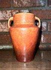ROSEVILLE POTTERY WINDSOR RUST VASE 546-6 MIDDLE PERIOD 1931