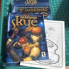 Darkened Skye PC Big Box Manual Inserts Only No Disc Rare Box Art And Insert