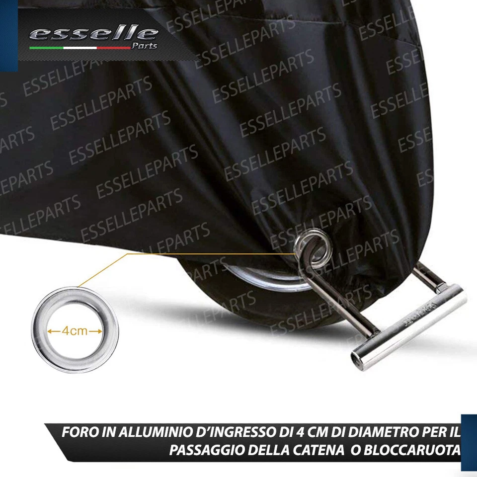 TELO COPRI MOTO COPRIMOTO MOTORINO SCOOTER IMPERMEABILE PER HONDA SH 300 IN PVC - Immagine 4 di 4