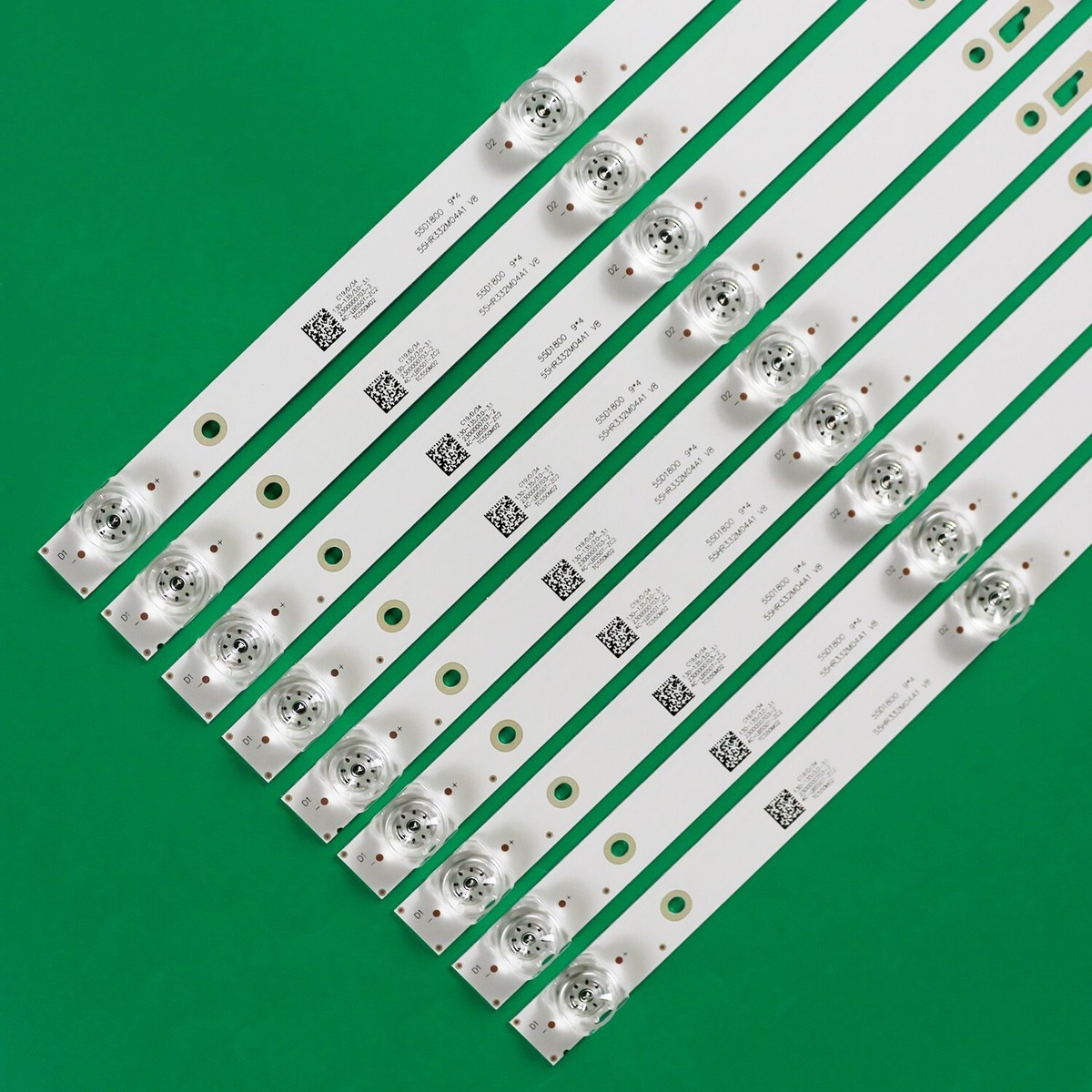 9pcs LED Backlight Strips For TCL55D04-ZC23AG-03 303TC550035 4C