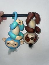 WowWee Fingerlings Blue Monkey and Purple Sloth Electronic Toys