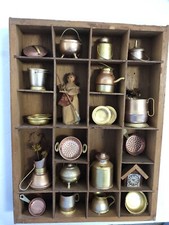 Vintage Miniature Cookware Display Set. USED CONDITION. READ BELOW