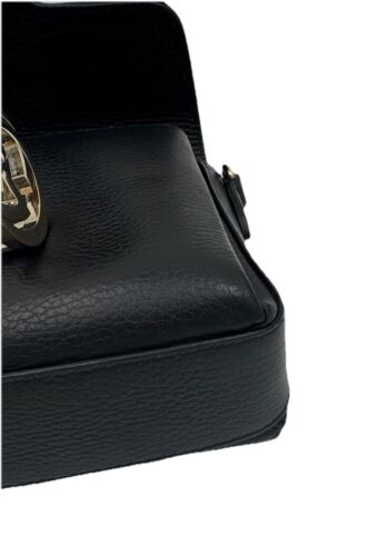 GUCCI INTERLOCKING LEATHER CHAIN SHOULDER BAG IN BLACK - 第 11/14 張圖片