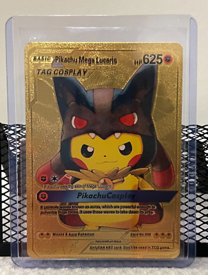 Pikachu Mega Lucario *Fan Art* Pokemon Card 009 625HP Pikachu