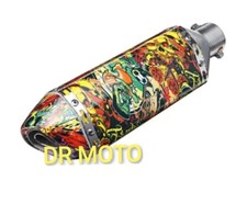 Moto Terminale Scarico 38 51mm Universale Silenziatore monster Scooter Pit Bike 