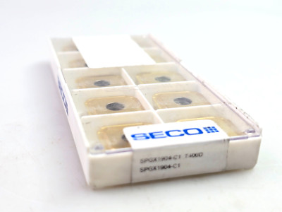 SECO SPGX 1904-C1 T400D Carbide Drilling Inserts (Box of 10)