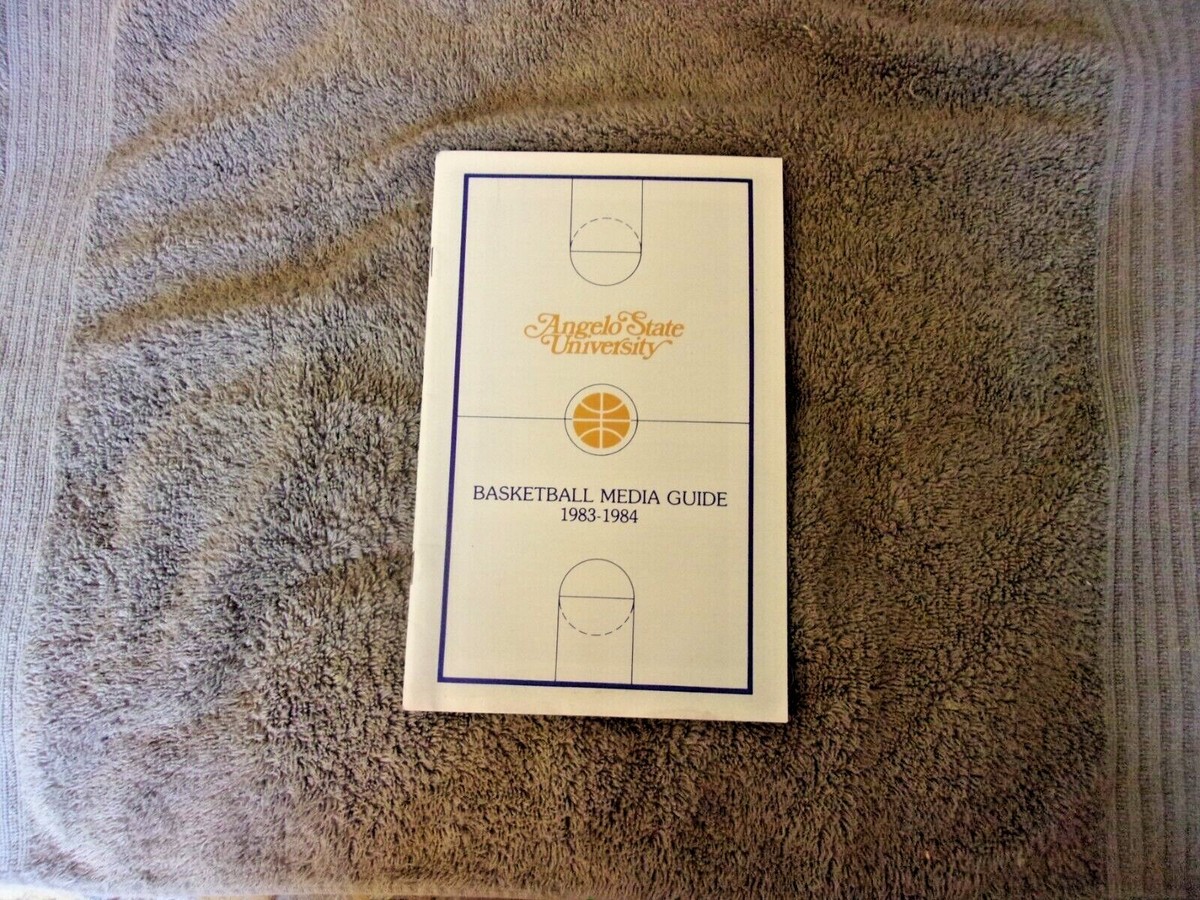 1983-84 ANGELO STATE BASKETBALL MEDIA GUIDE Program LSC CHAMP ED