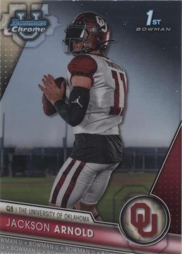 アーノルドジャクソン 2023 Bowman Chrome University 1st Jackson Arnold Gold Lava Auto