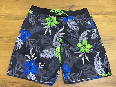 American Eagle Outfitters Mens Swim Shorts L Great Tropical Print