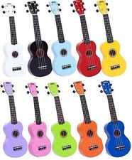 Mahalo Soprano Rainbow Series Ukulele 10 Different Colors Authorized Dealer