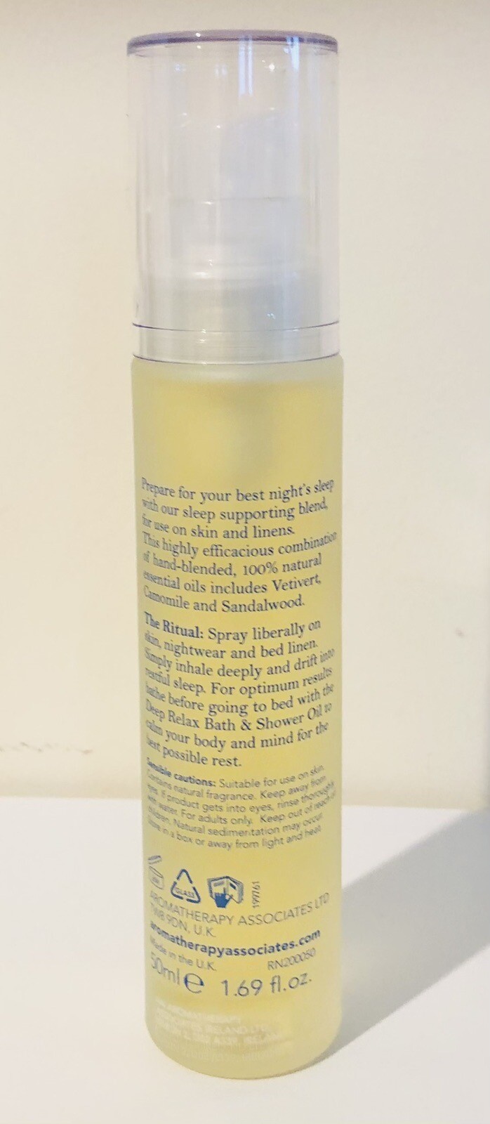 Aromatherapy Associates Deep Relax Sleep Mist Oil Spray For Skin