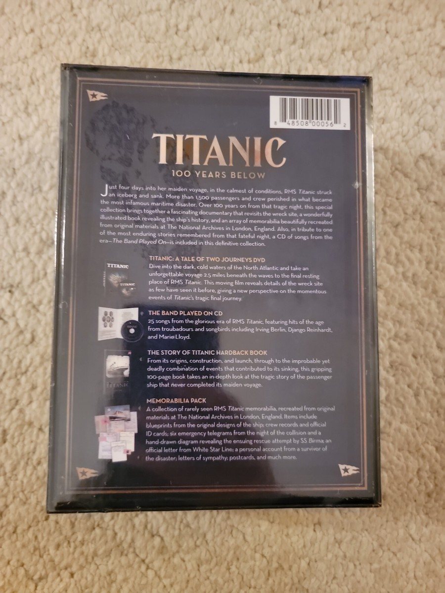 TITANIC 100 YEARS BELOW National Archives Book DVD CD