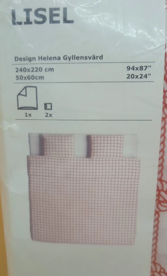 IKEA LISEL - Set sacco copripiumino (240X220cm) e due federe (50x60cm) - Immagine 3 di 4