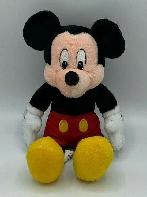 Disney Mickey Mouse Plush Stuffed Toy 11 inch Disneyland Paris Merchandise Soft