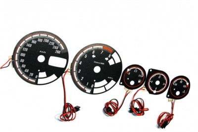 Alfa Romeo 156 Design 1 Glow Gauge Plasma Dials Speedometer Disc Glow Shift Indicator